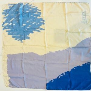 Sache Square - abstract Silk Scarf. 30x30 In.  Like New